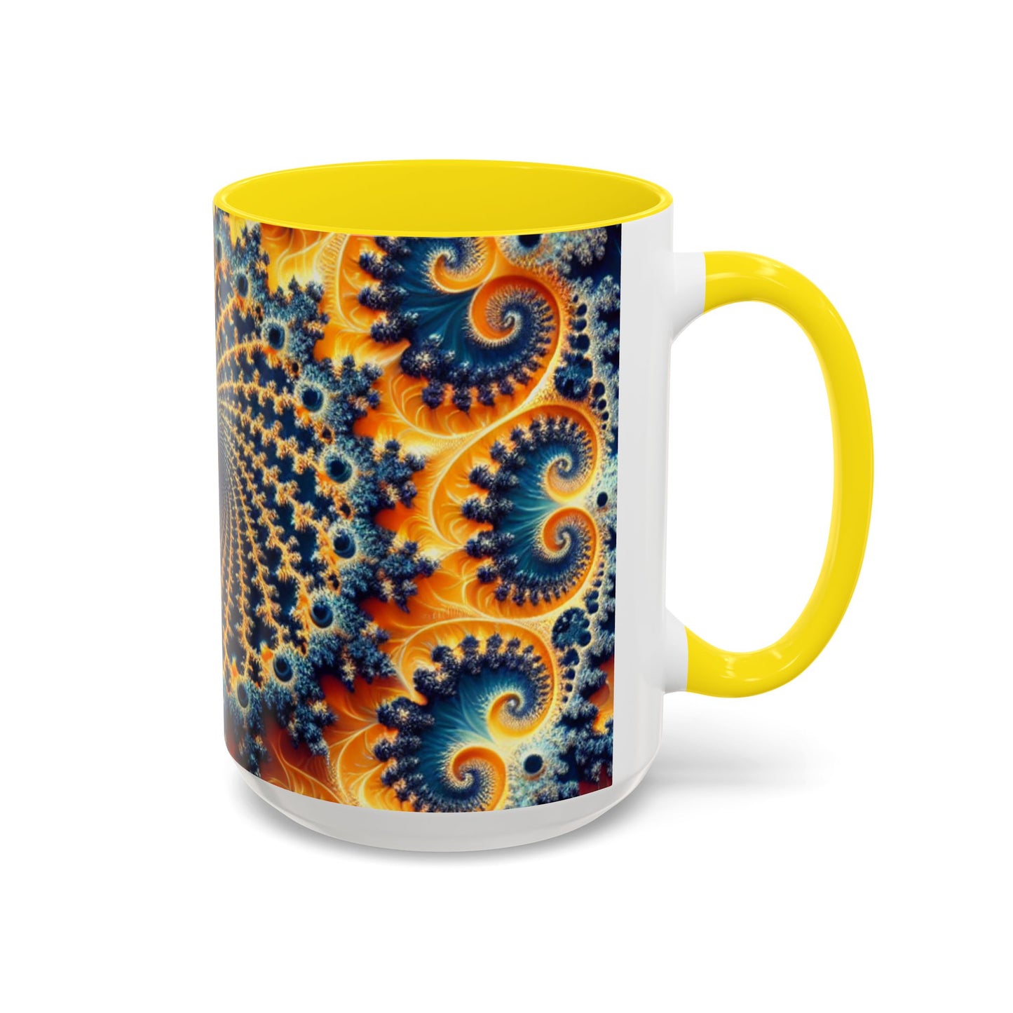 Vibrant Abstract Accent Coffee Mug - Unique 11 & 15oz Design for Art Lovers