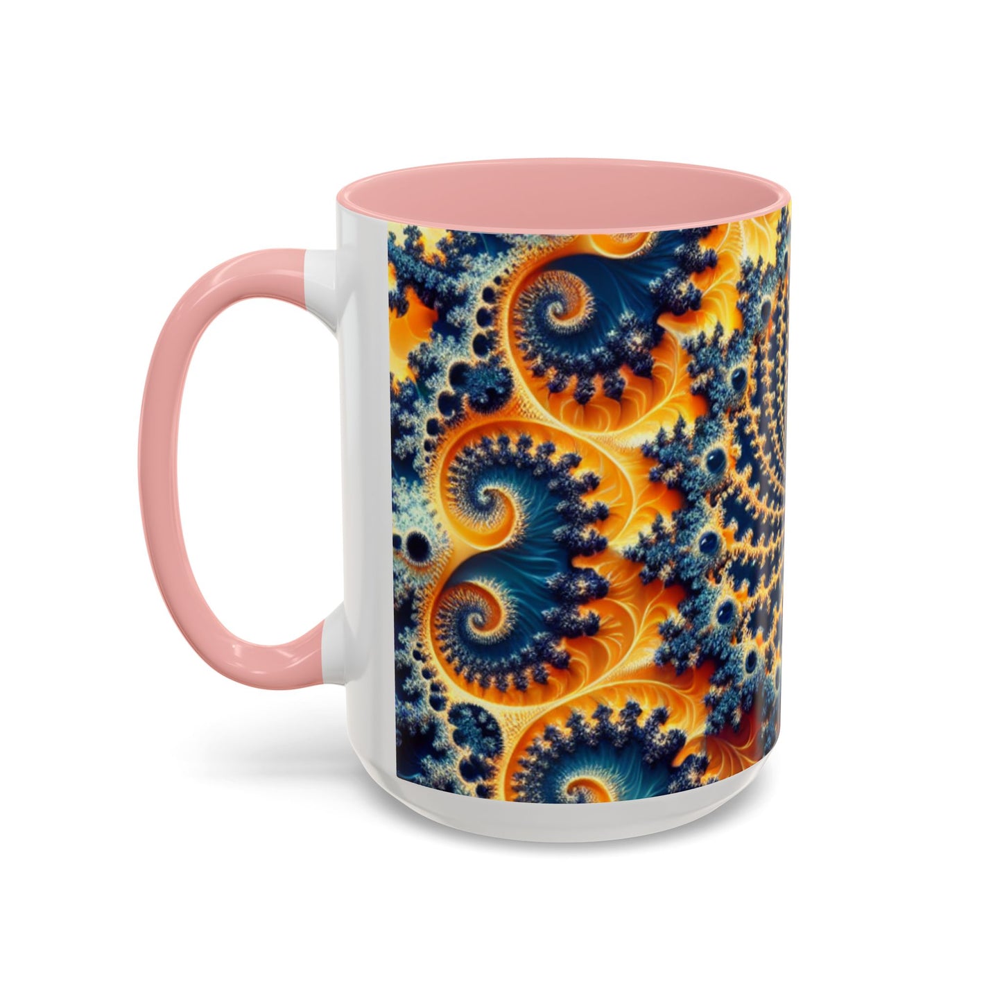 Vibrant Abstract Accent Coffee Mug - Unique 11 & 15oz Design for Art Lovers