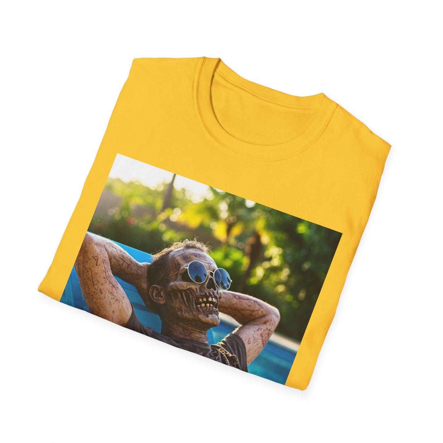 Chillin' Zombie Unisex Softstyle T-Shirt | Halloween Apparel