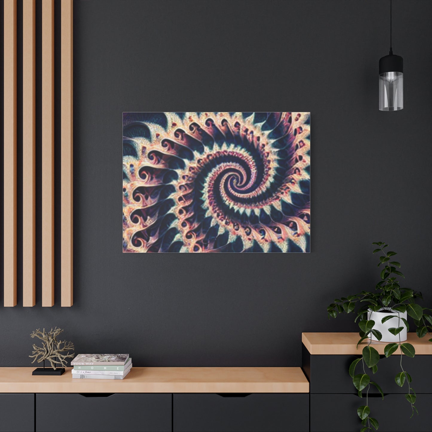 Abstract Spiral Art Canvas Print - Modern Home Decor for Art Lovers