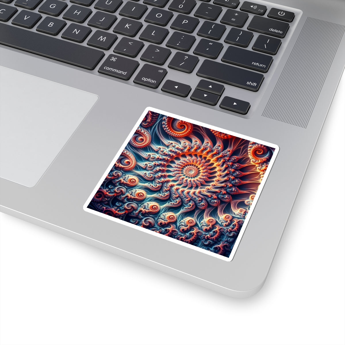 Vibrant Spiral Kiss-Cut Stickers - Artistic Décor for Laptops, Notebooks, and More