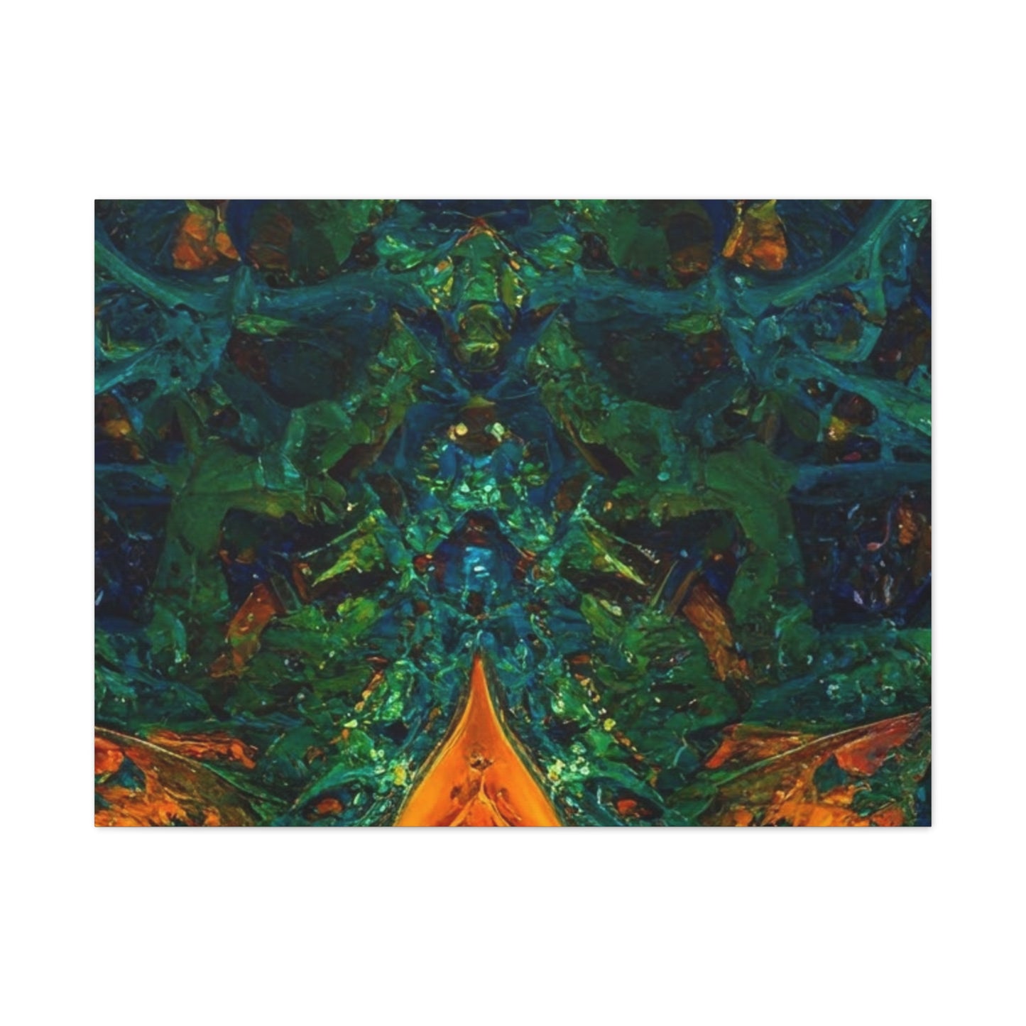 Vibrant Abstract Fractal Art Canvas Print