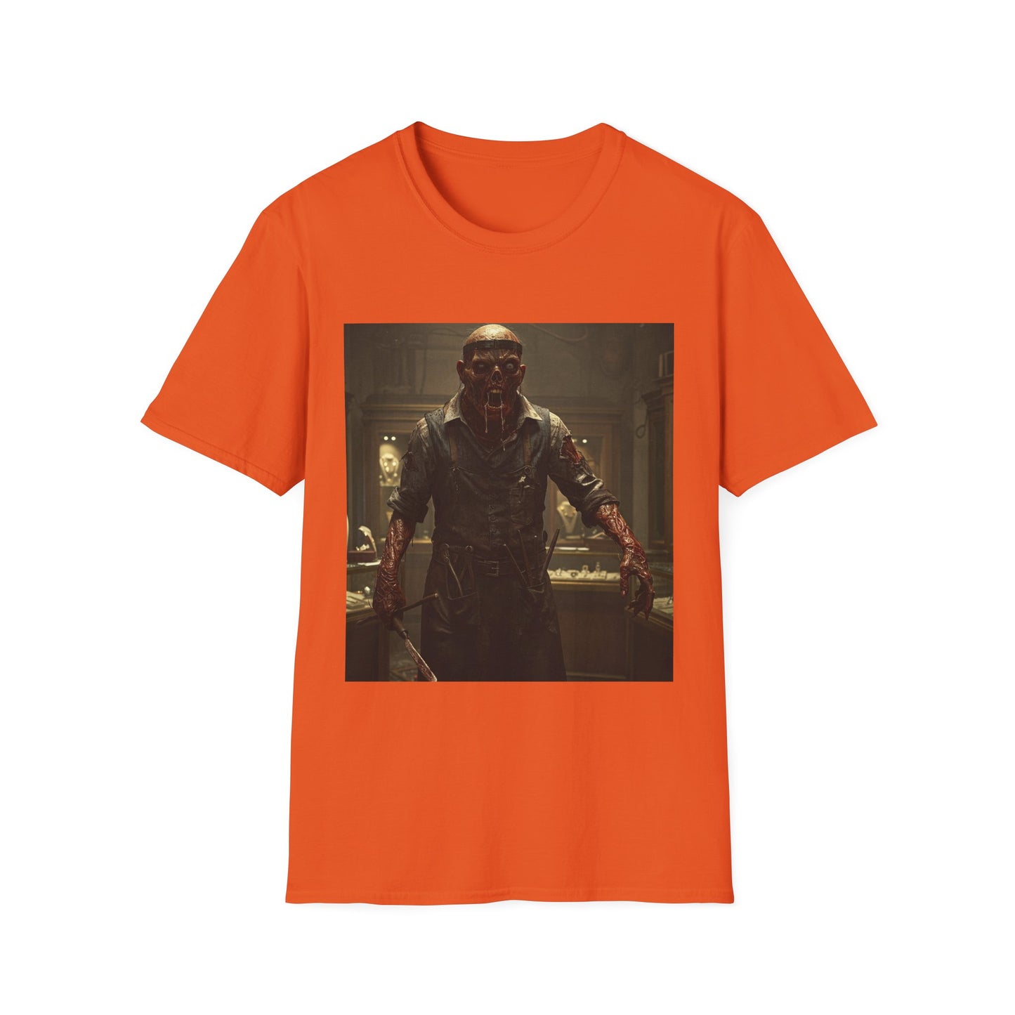 Unisex Horror-Themed Softstyle T-Shirt - Perfect for Halloween and Cosplay