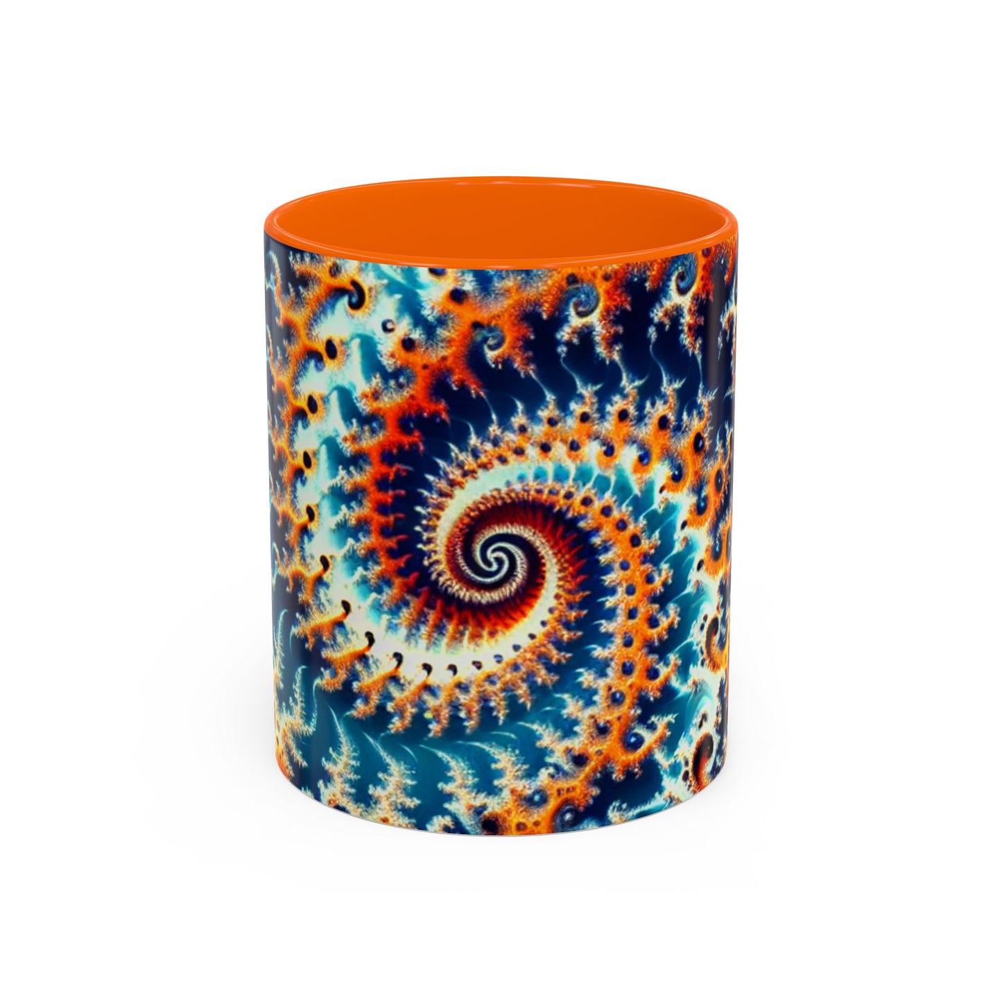 Vibrant Spiral Design Coffee Mug - 11/15oz Ceramic Accent Cup for Art Lovers