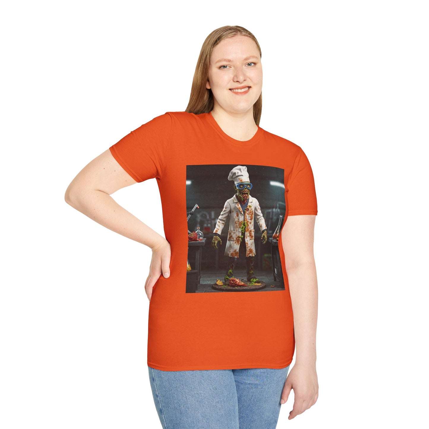Zombie Chef Unisex Softstyle T-Shirt - Fun Halloween Casualwear
