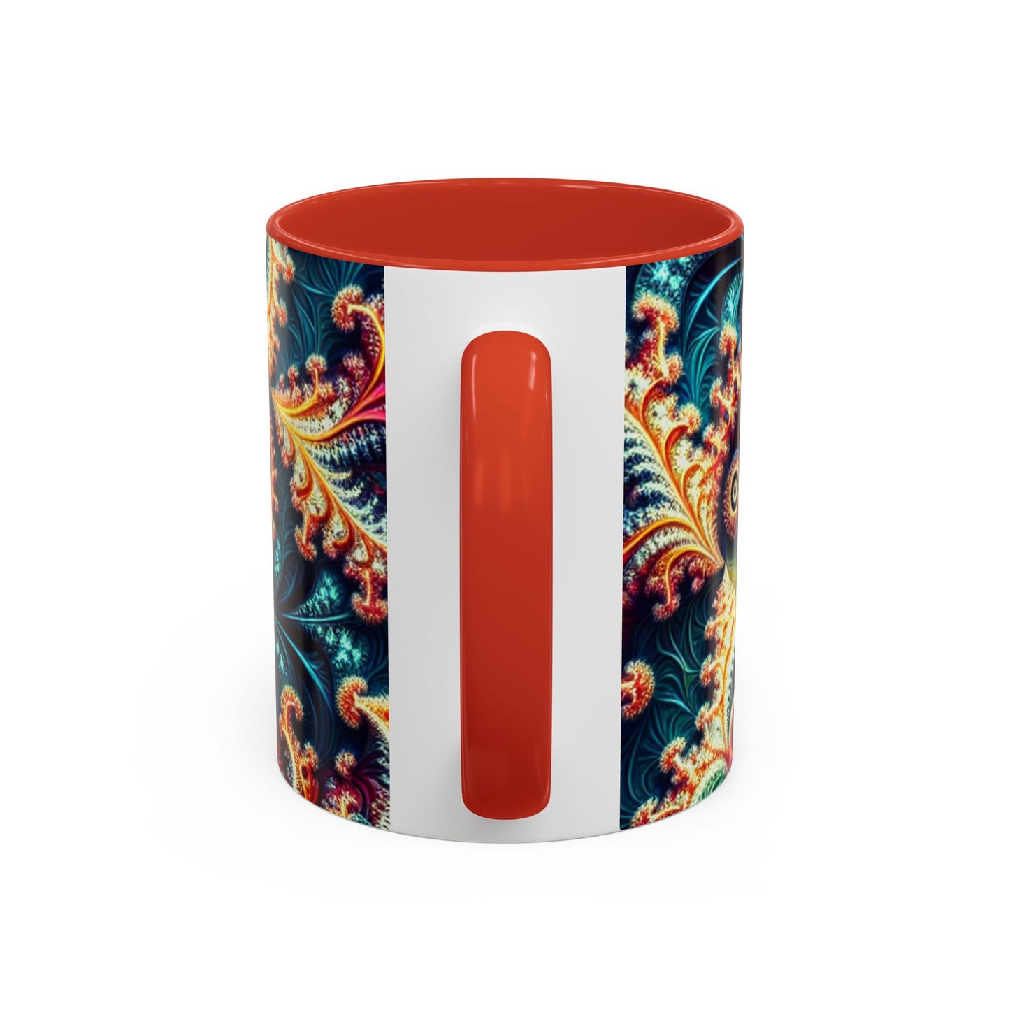 Vibrant Swirl Accent Coffee Mug - 11oz & 15oz