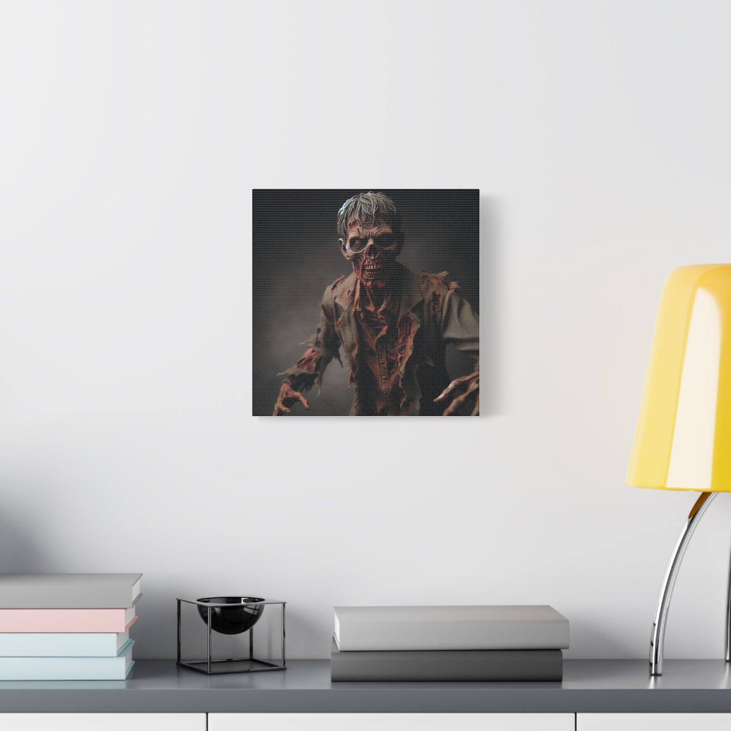 Zombie Art Canvas - Horror Wall Decor for Halloween