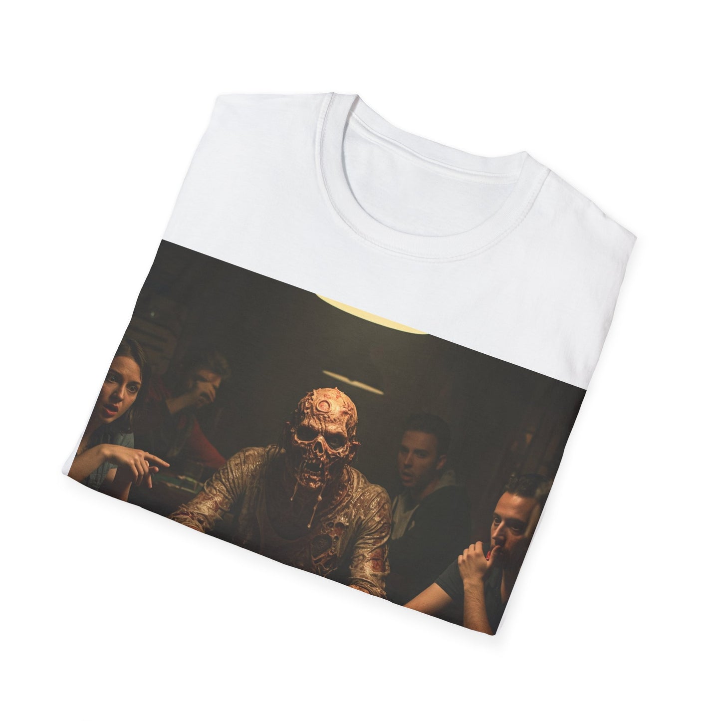 UK - Poker Night Apocalyptic Portrait Tee, bold, decaying zombie graphic