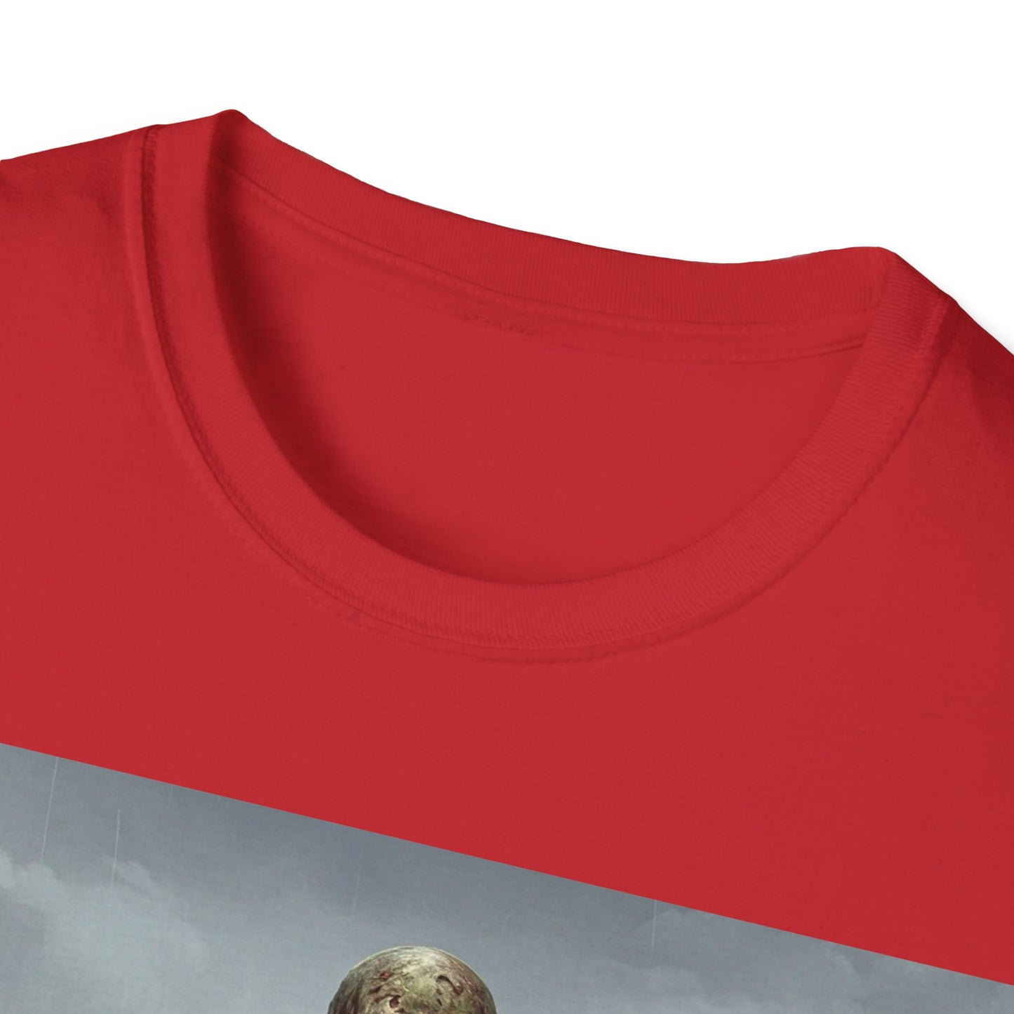 UK - Zombie Rowboat Unisex Softstyle T-Shirt - Spooky Graphic Tee for Halloween Fans