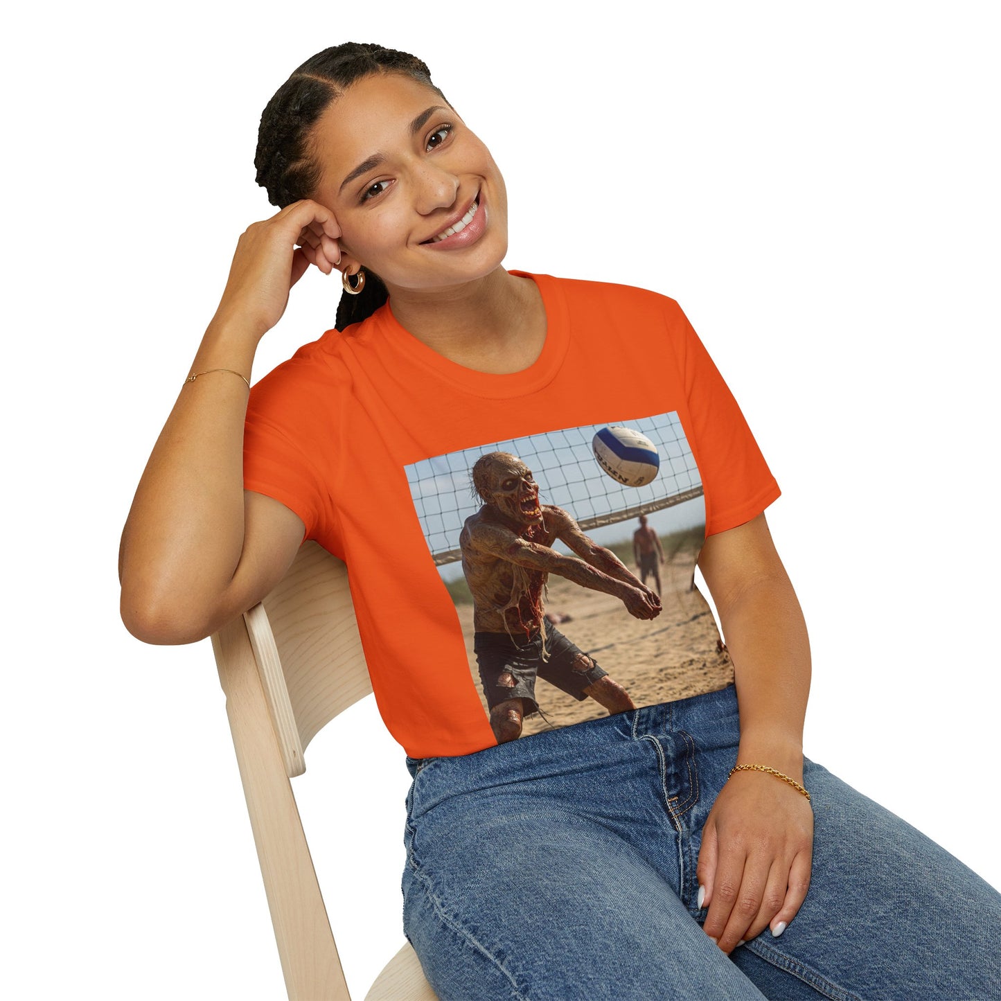 Beach Volleyball Unisex Softstyle T-Shirt - Perfect for Summer Fun and Sports Lovers