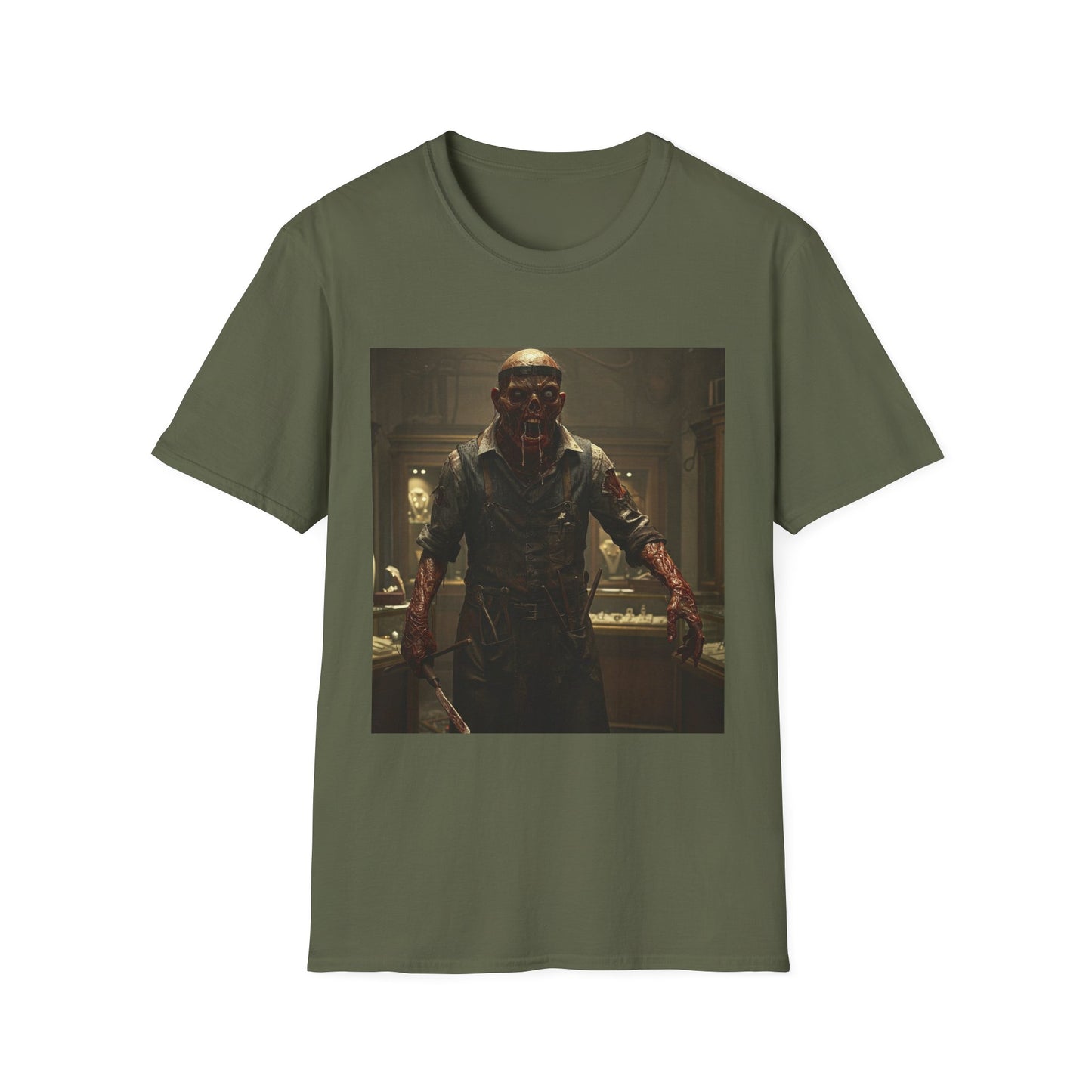 Unisex Horror-Themed Softstyle T-Shirt - Perfect for Halloween and Cosplay