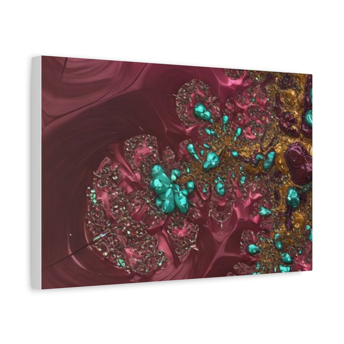Abstract Art Canvas Print - Vibrant Fractal Design for Home Decor