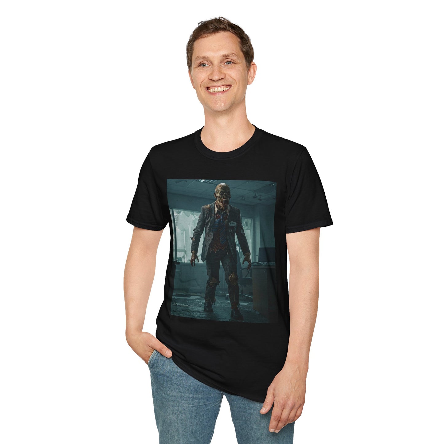 Zombie Apocalypse Unisex Softstyle T-Shirt - Perfect for Horror Fans and Parties