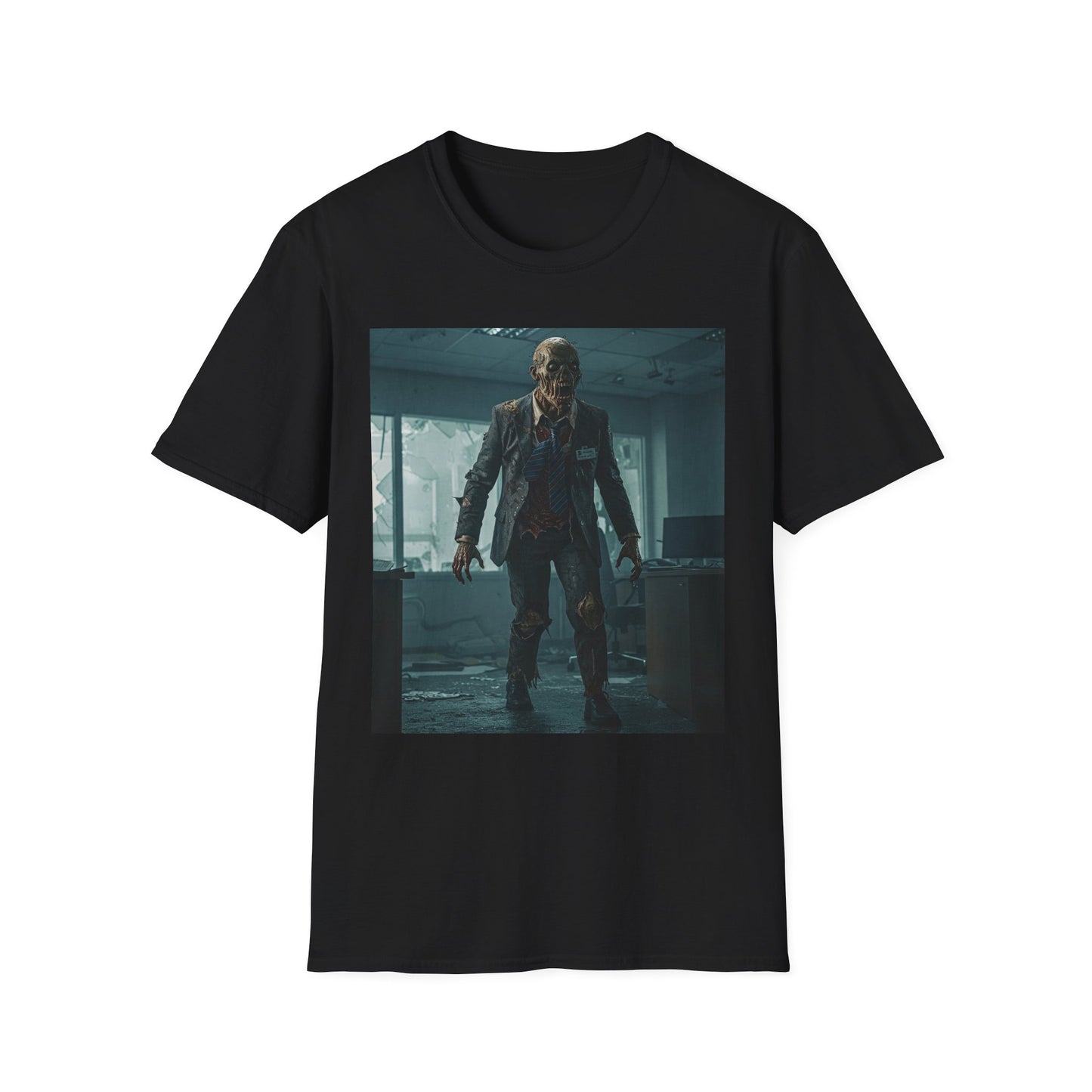 Zombie Apocalypse Unisex Softstyle T-Shirt - Perfect for Horror Fans and Parties
