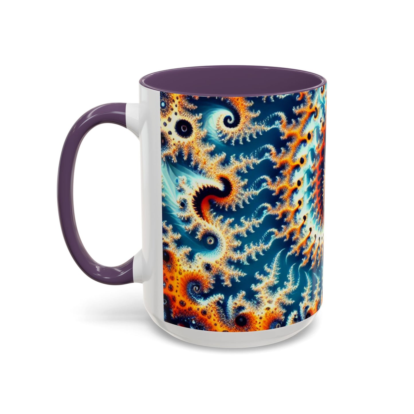 Vibrant Spiral Design Coffee Mug - 11/15oz Ceramic Accent Cup for Art Lovers