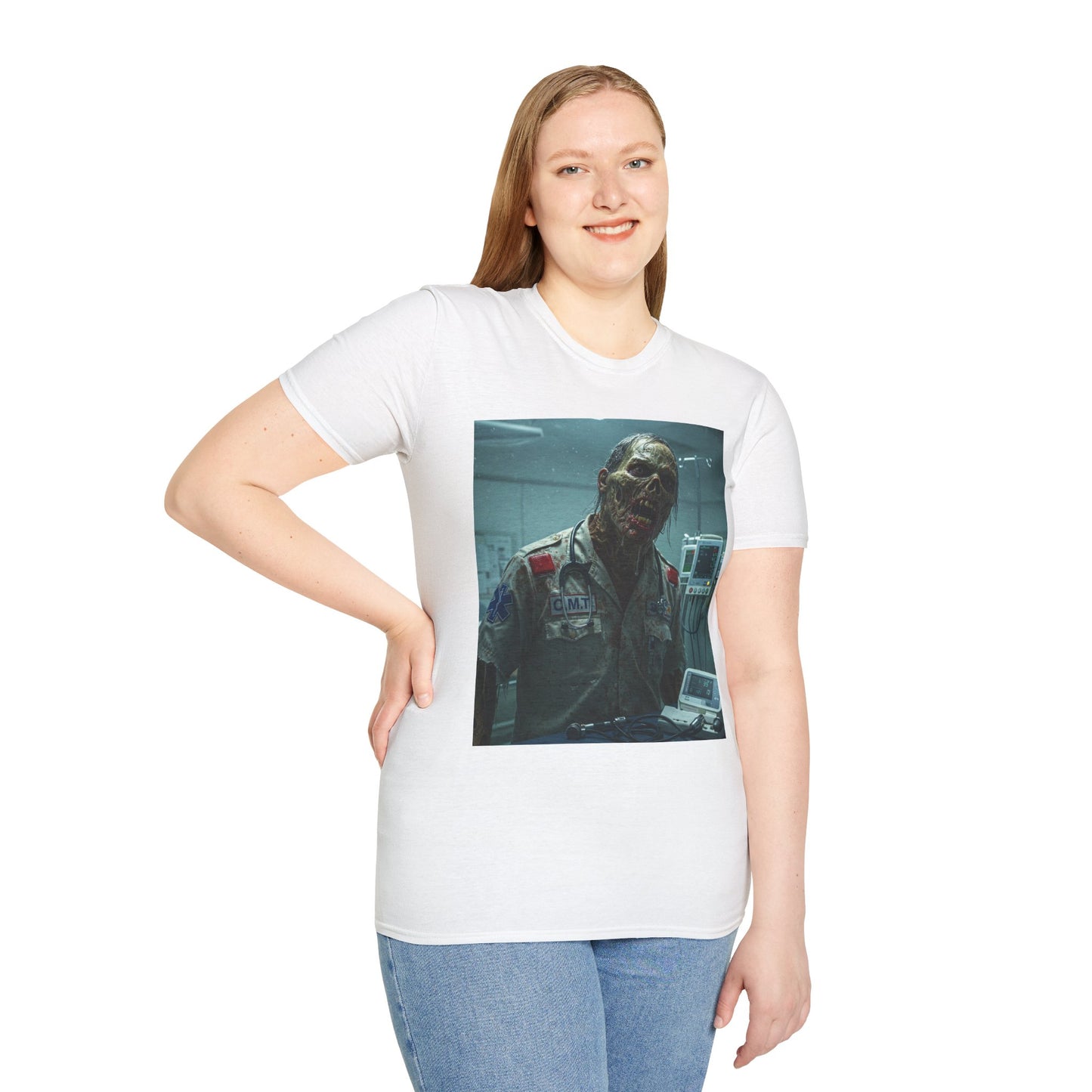 Unisex Horror Graphic T-Shirt - Creepy Zombie Design