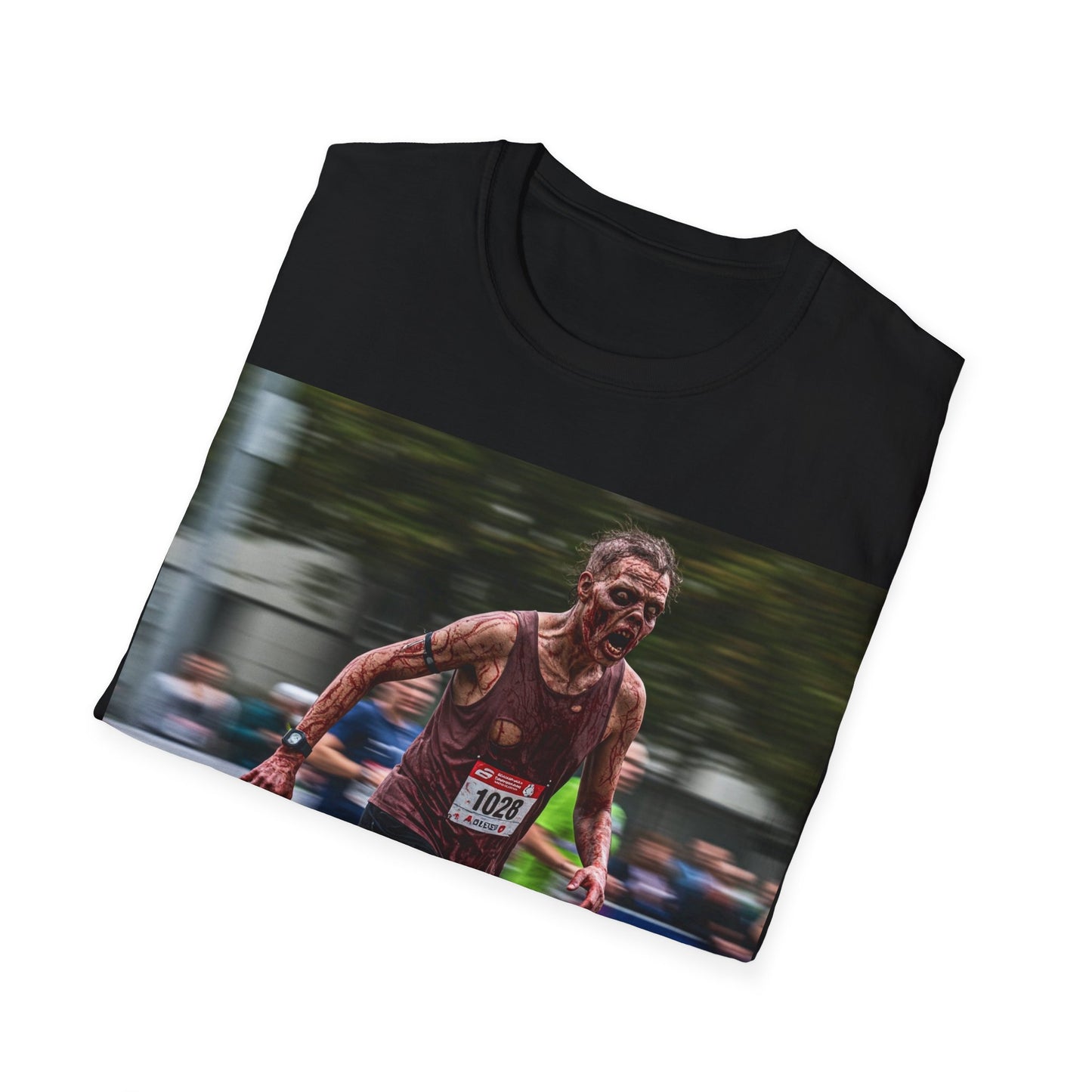 UK - Motivational Run Unisex Softstyle T-Shirt - Perfect for Runners and Fitness Enthusiasts