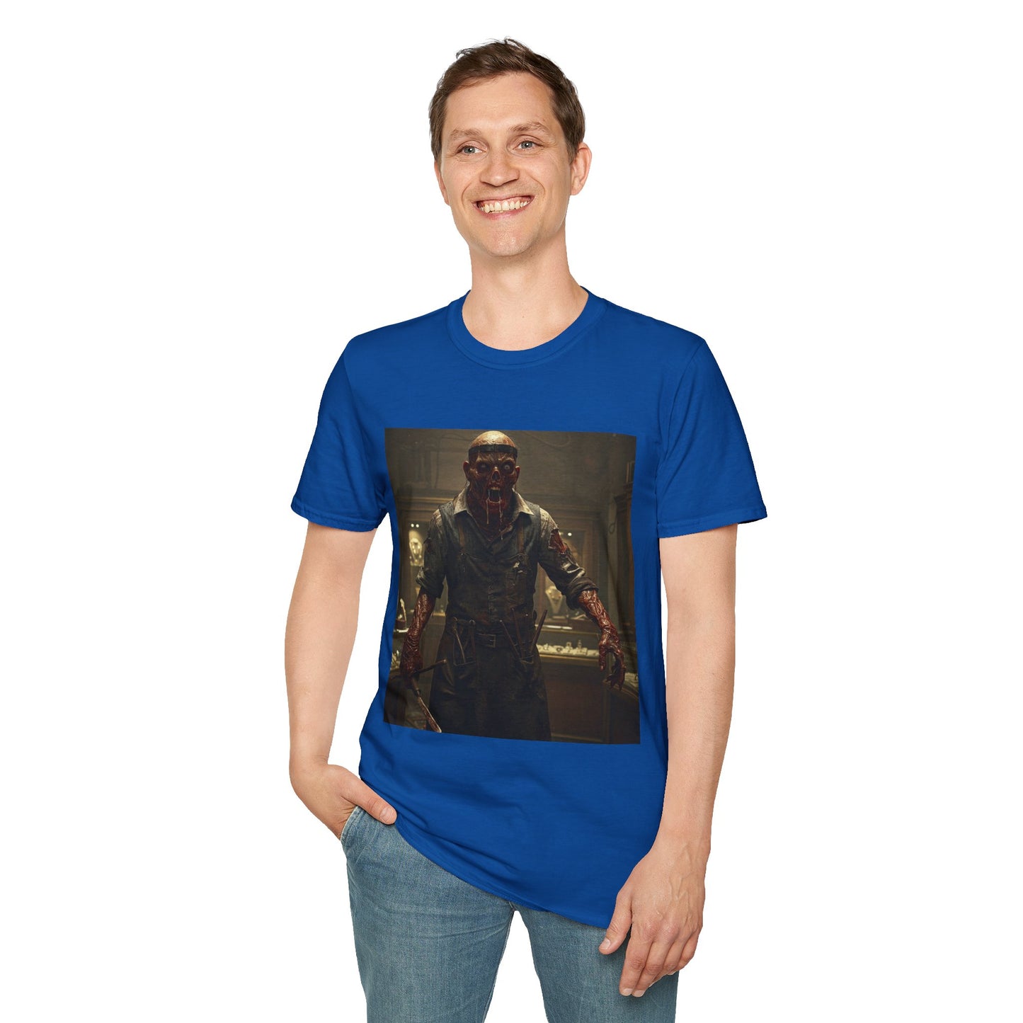 Unisex Horror-Themed Softstyle T-Shirt - Perfect for Halloween and Cosplay