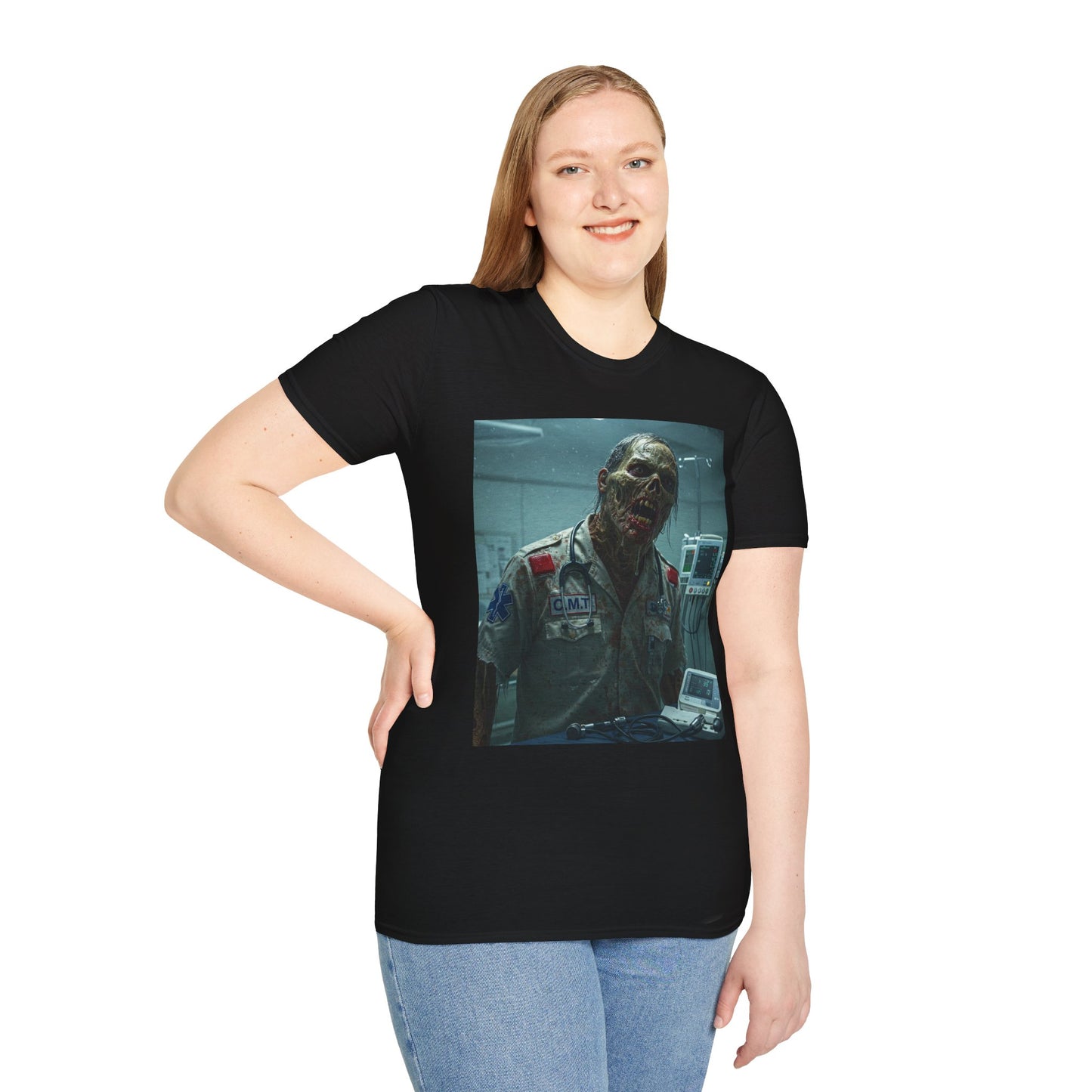 Unisex Horror Graphic T-Shirt - Creepy Zombie Design