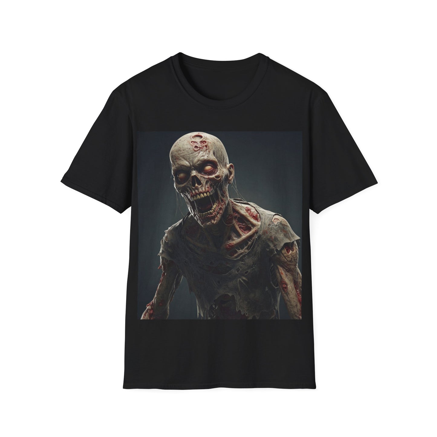 UK - Zombie Graphic Unisex Softstyle T-Shirt | Perfect for Halloween and Horror Fans