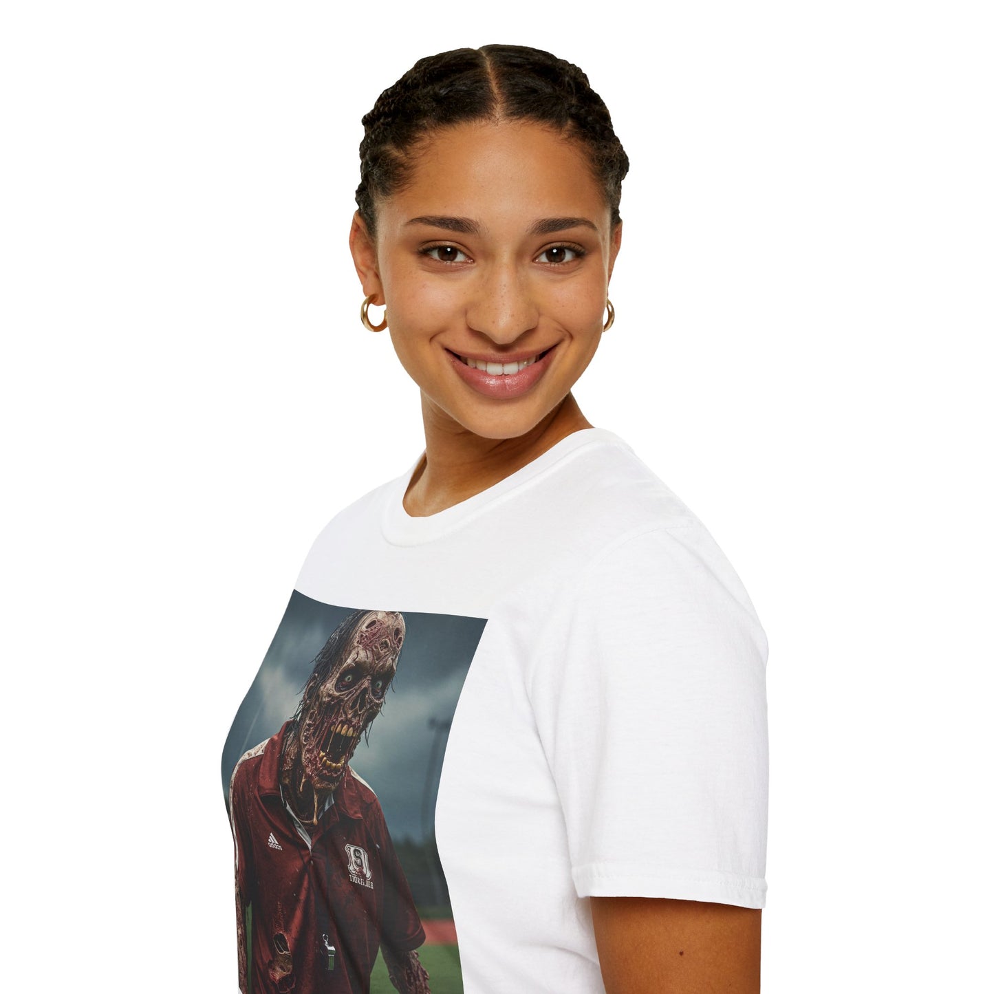 Zombie Horror Unisex Softstyle T-Shirt - Perfect for Halloween and Casual Wear