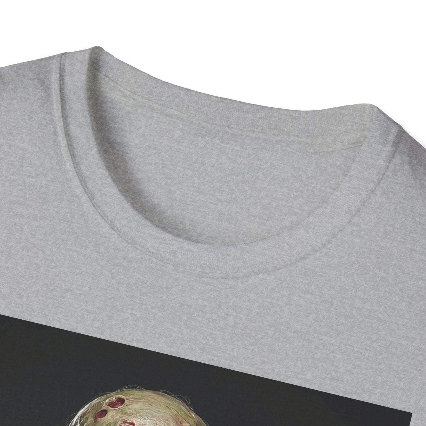 Apocalyptic Portrait Tee, bold, decaying zombie graphic
