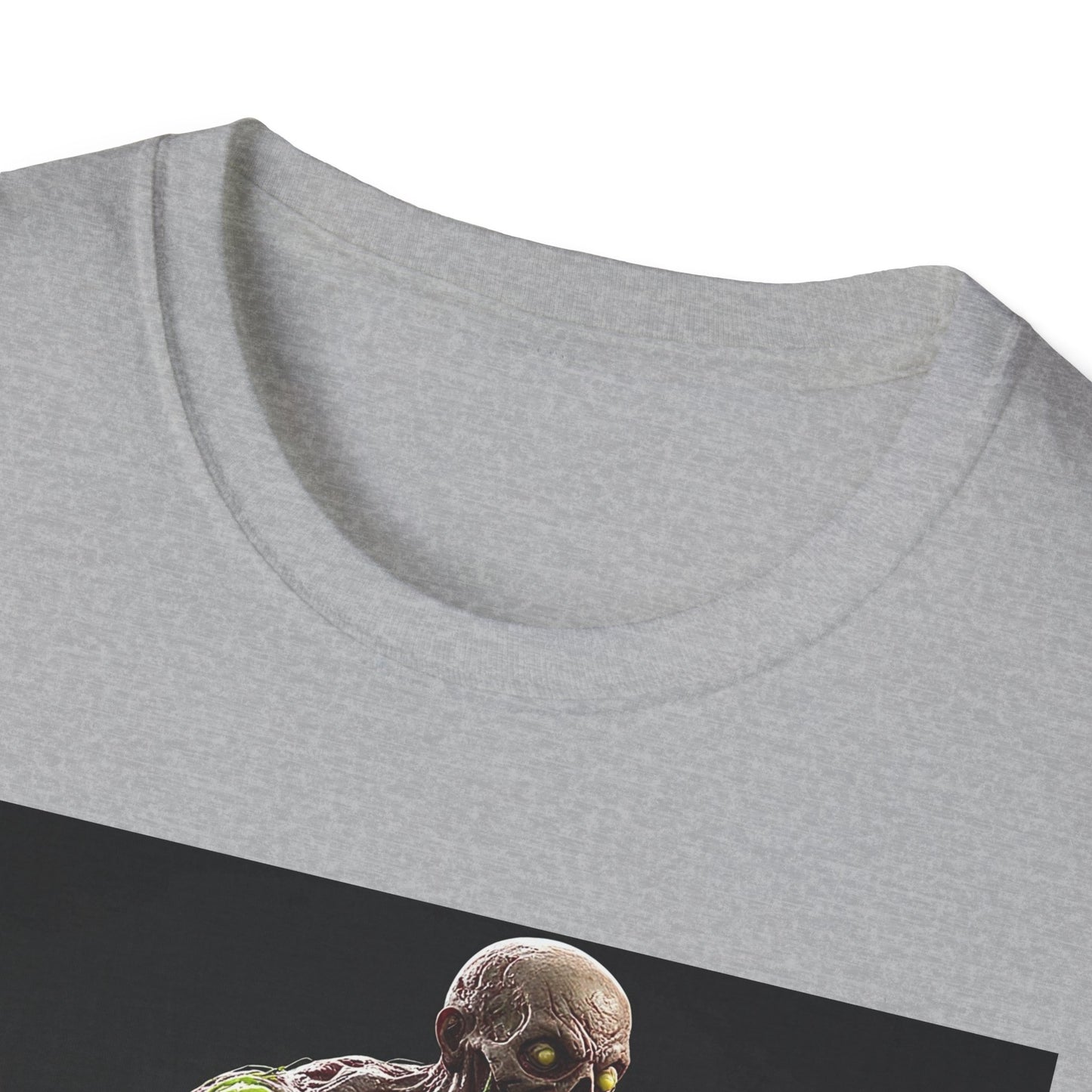 Zombie Graphic Unisex Softstyle T-Shirt - Perfect for Halloween and Horror Fans