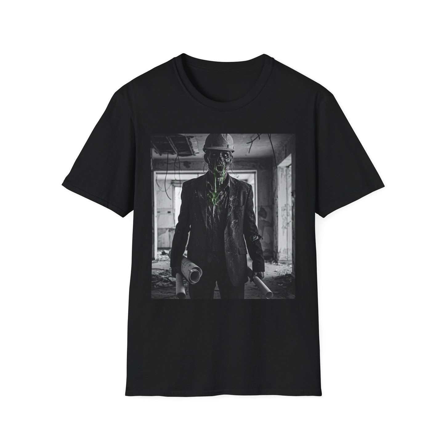 Unisex Softstyle T-Shirt with Creepy Monster Design - Perfect for Halloween and Horror Fans