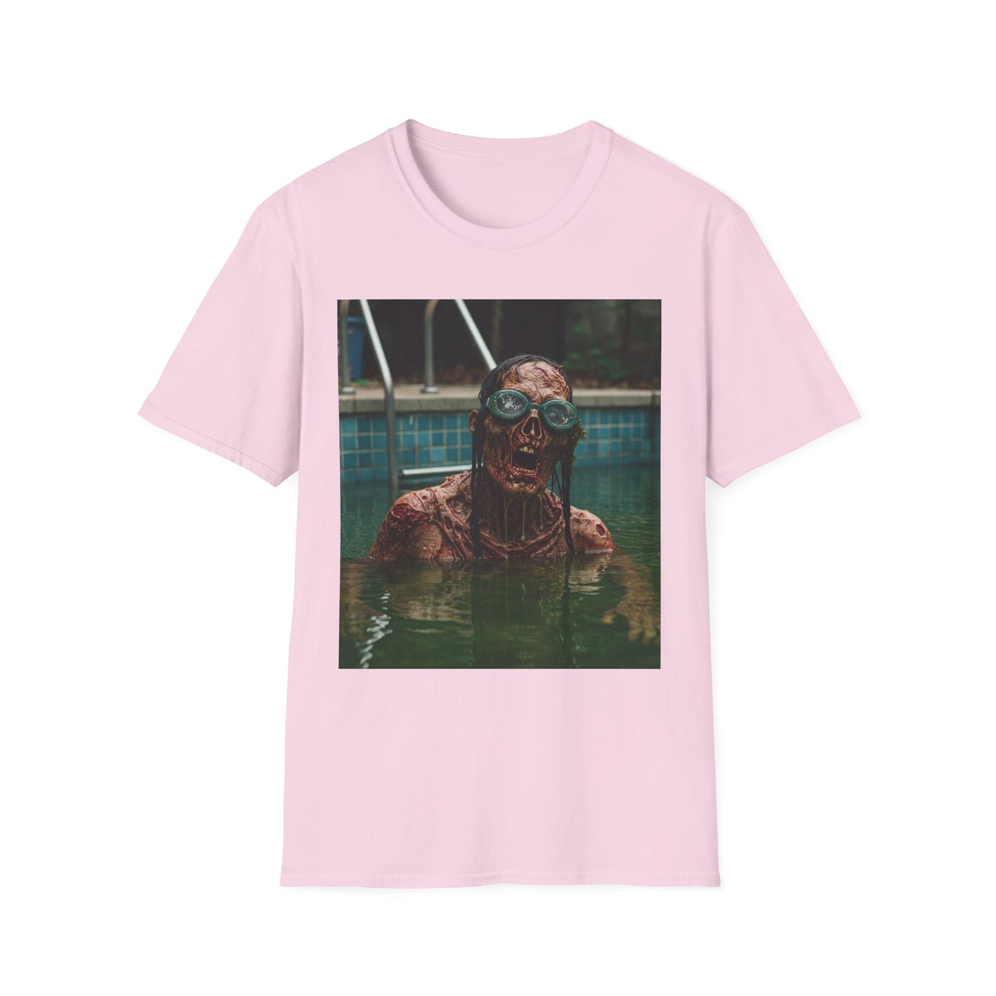 Chilling Horror Unisex Softstyle T-Shirt - Spooky Monster Design