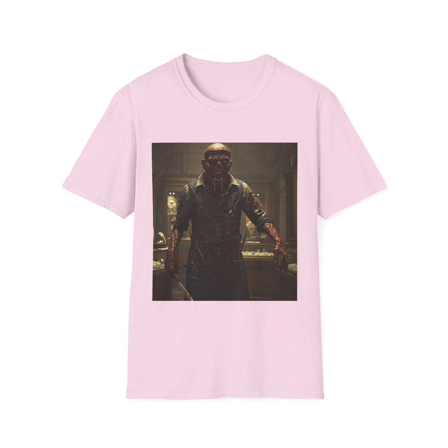 Unisex Horror-Themed Softstyle T-Shirt - Perfect for Halloween and Cosplay