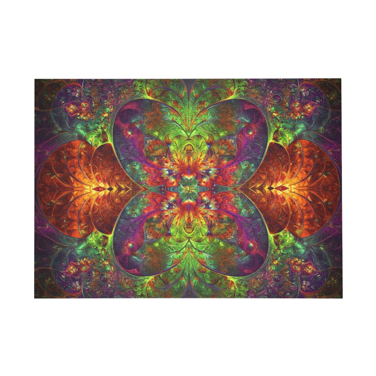 Colorful Mandala Puzzle (96, 252, 500, 1000-Piece) - Perfect for Family Game Night