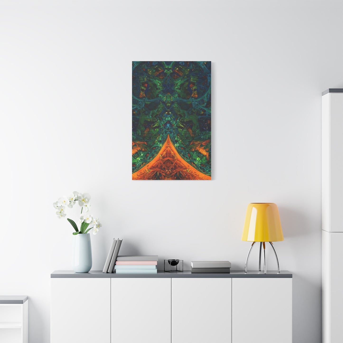 Vibrant Abstract Fractal Art Canvas Print