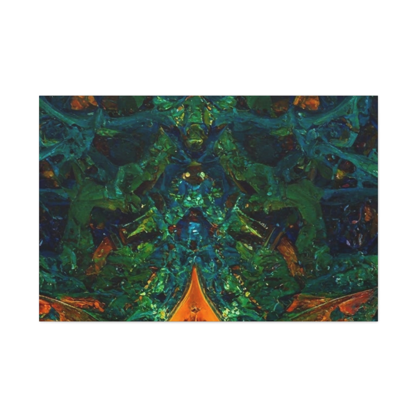 Vibrant Abstract Fractal Art Canvas Print