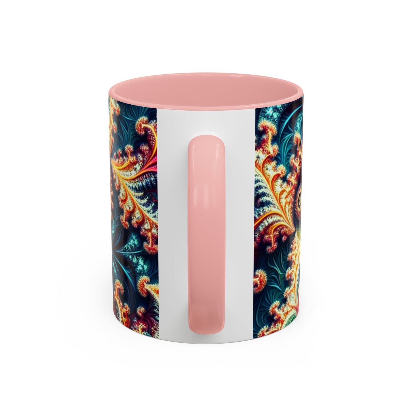 Vibrant Swirl Accent Coffee Mug - 11oz & 15oz