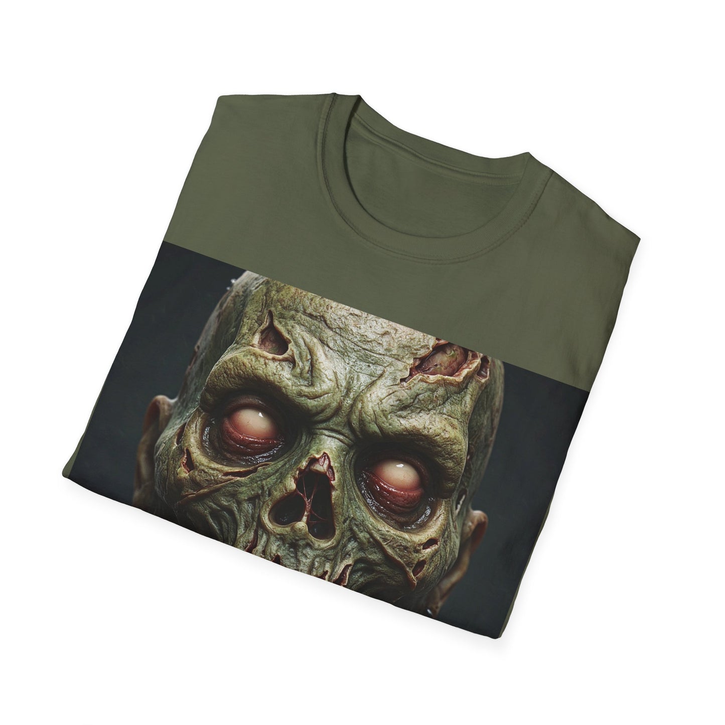UK - Zombie Apocalypse Apocalyptic Portrait Tee, bold, decaying zombie graphic