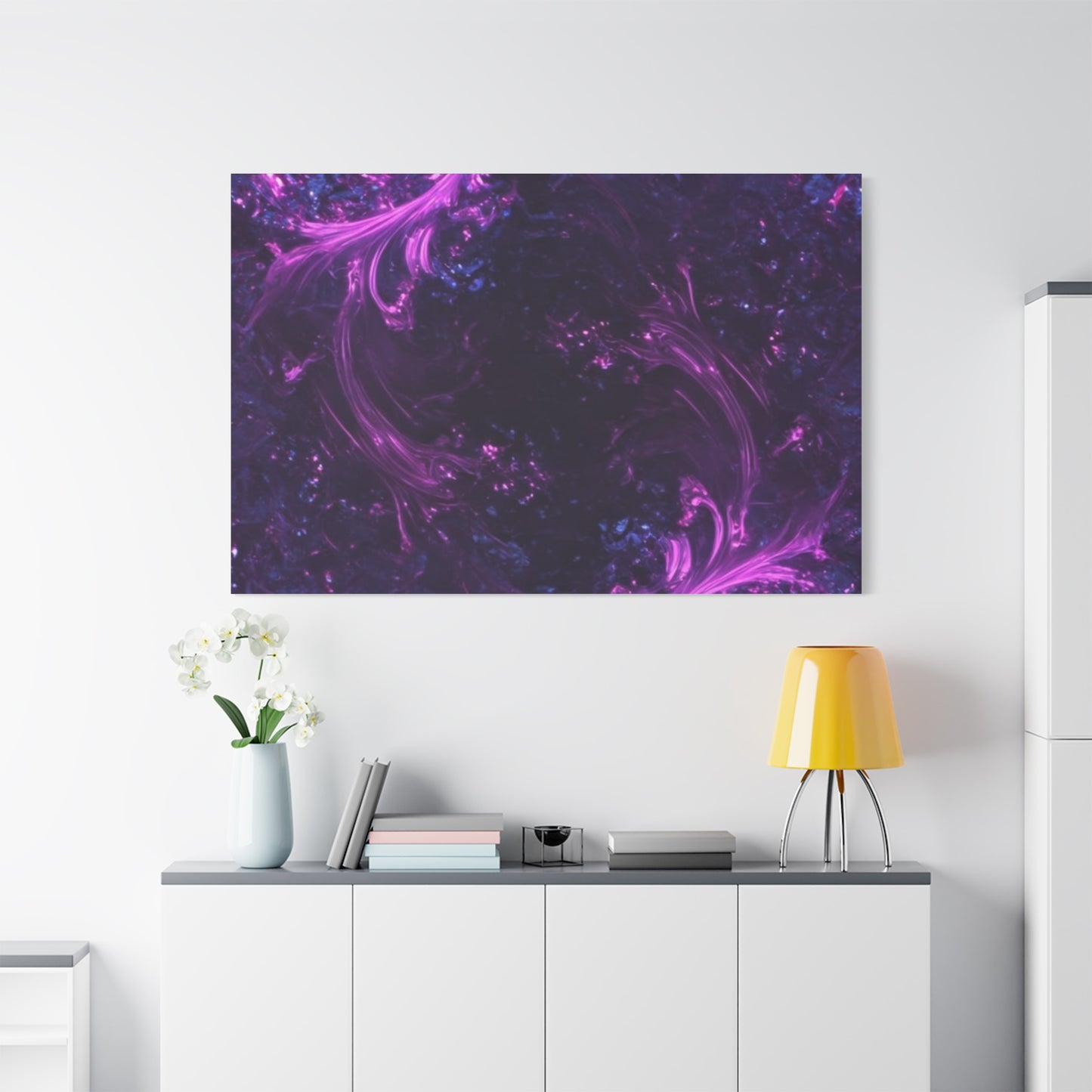 Abstract Purple Fractal Canvas Print - Artistic Wall Décor