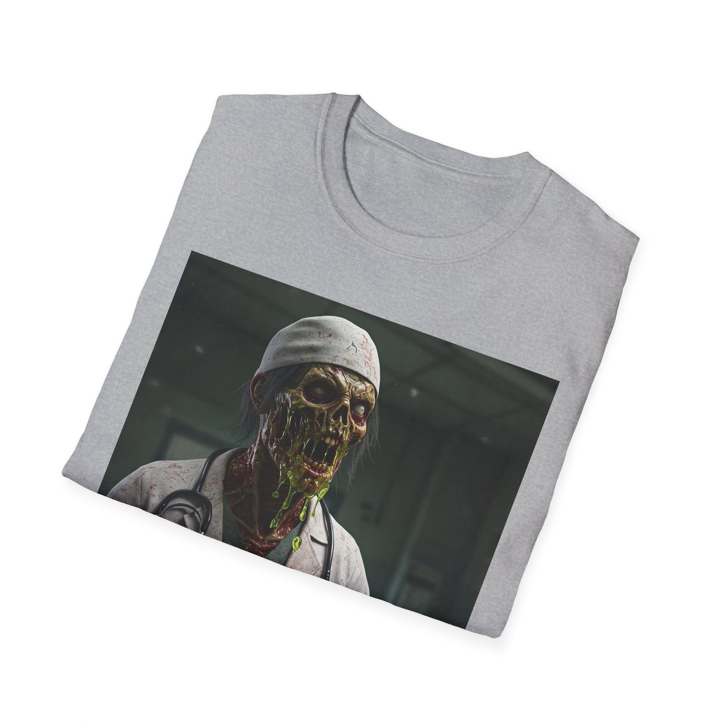 Zombie Doctor Graphic T-Shirt | Unisex Horror Tee for Halloween