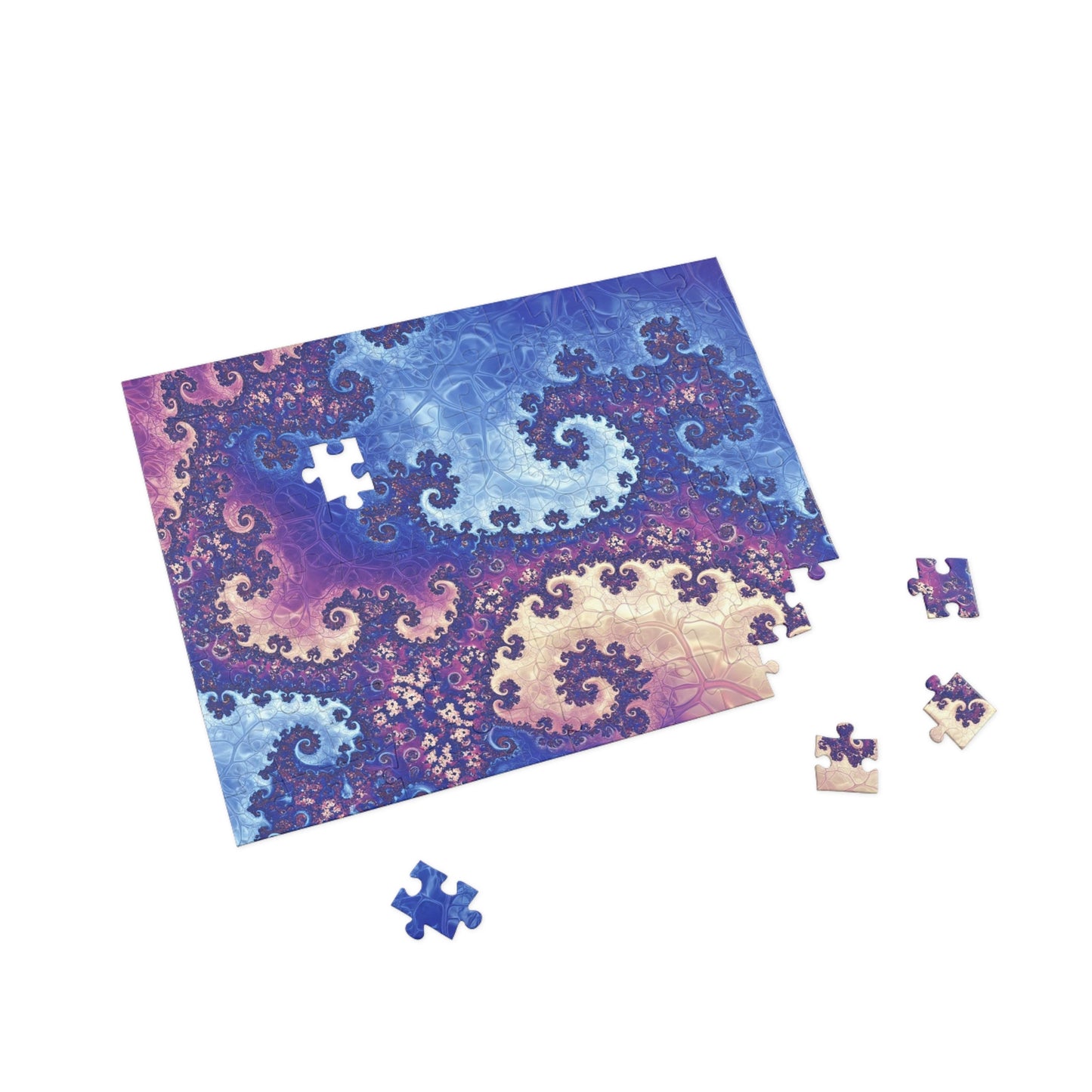 Colorful Fractal Puzzle - 96, 252, 500, 1000-Piece Options - Perfect for Family Game Night or Relaxing Activities