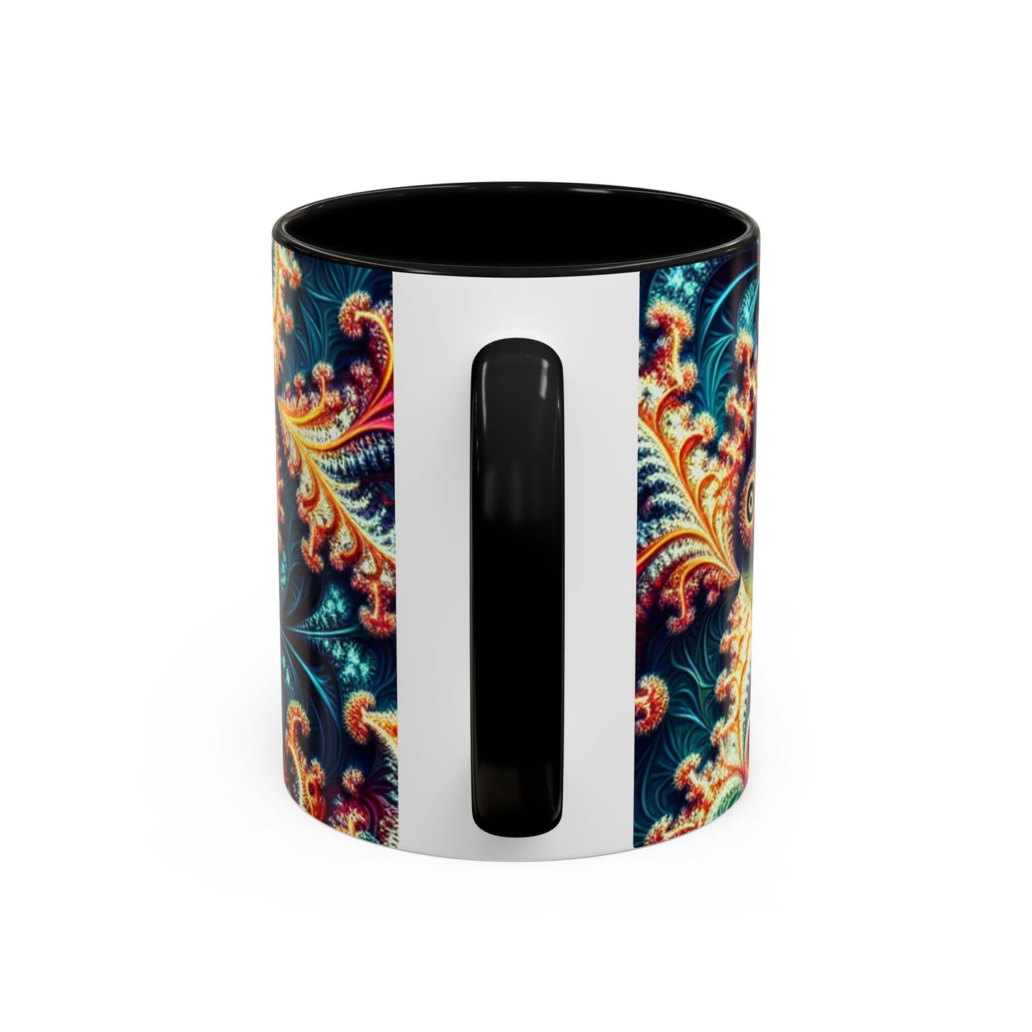 Vibrant Swirl Accent Coffee Mug - 11oz & 15oz
