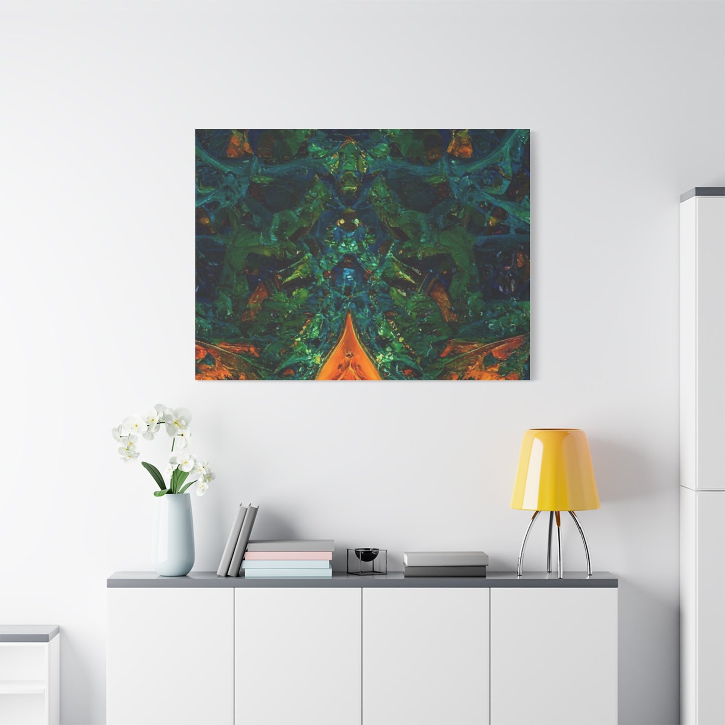 Vibrant Abstract Fractal Art Canvas Print