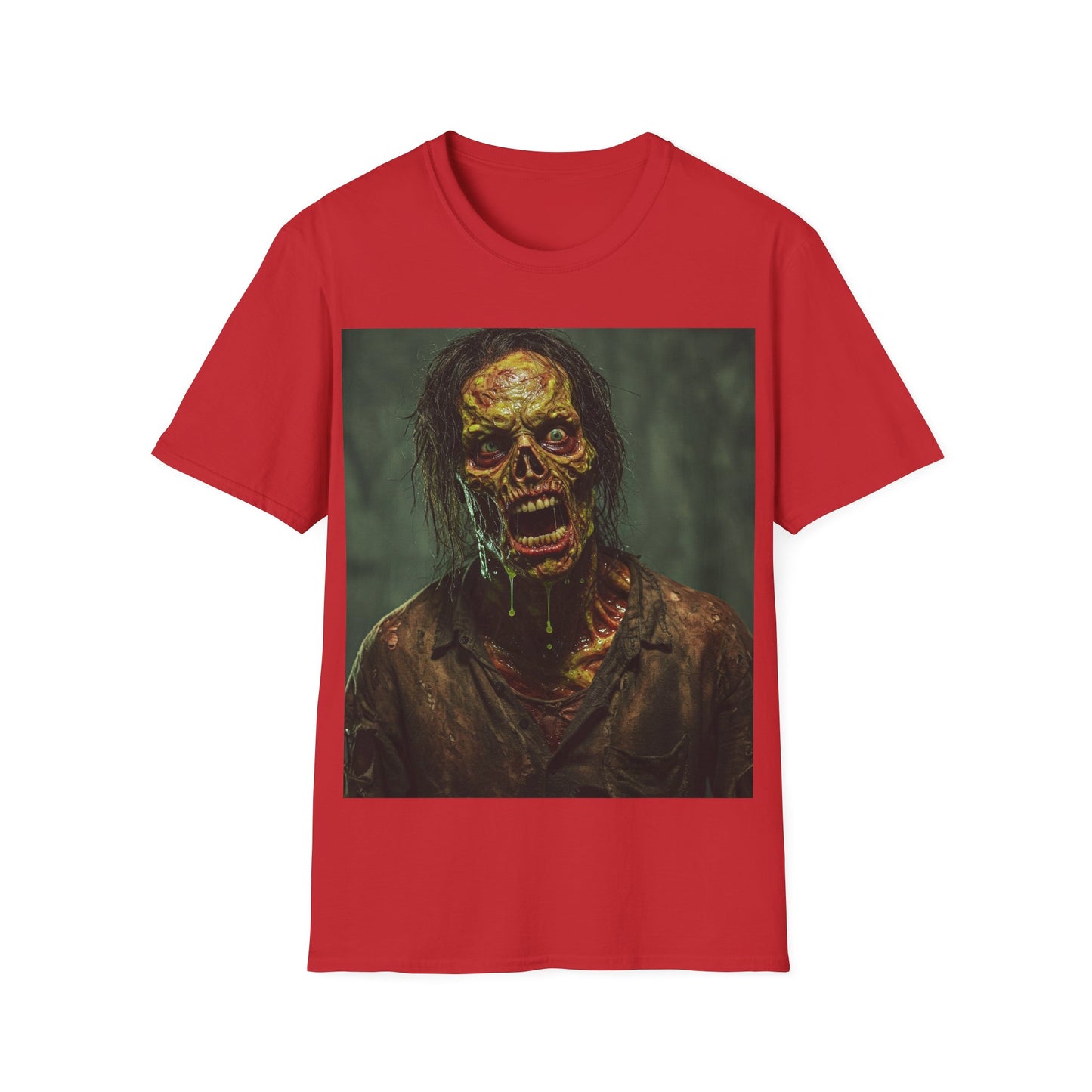 UK - Apocalyptic Portrait Tee, bold, decaying zombie graphic