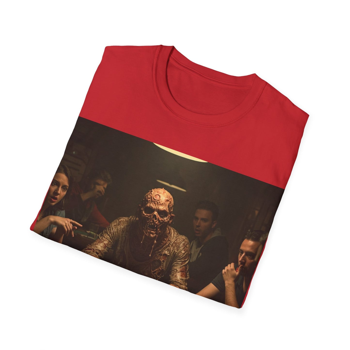 UK - Poker Night Apocalyptic Portrait Tee, bold, decaying zombie graphic