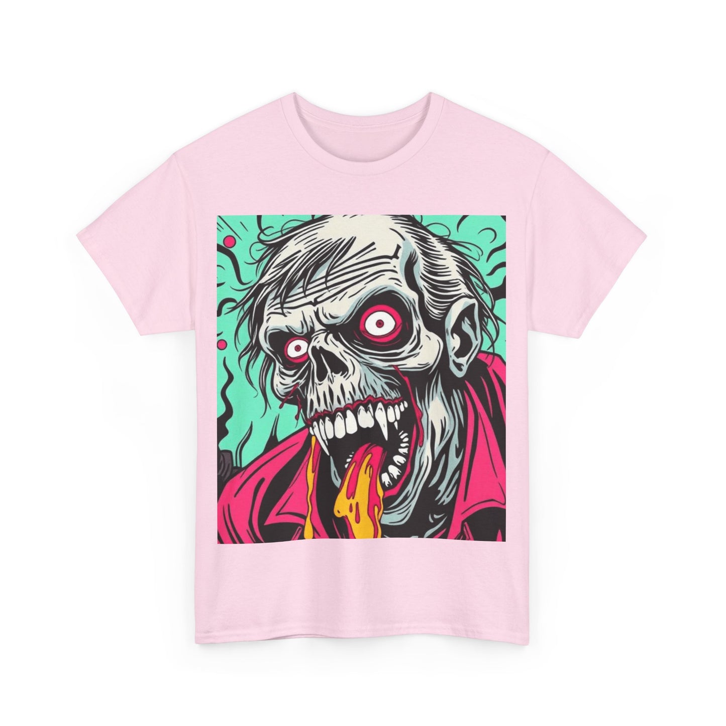 UK - Graphic Zombie Tee - Unisex Heavy Cotton Shirt for Halloween