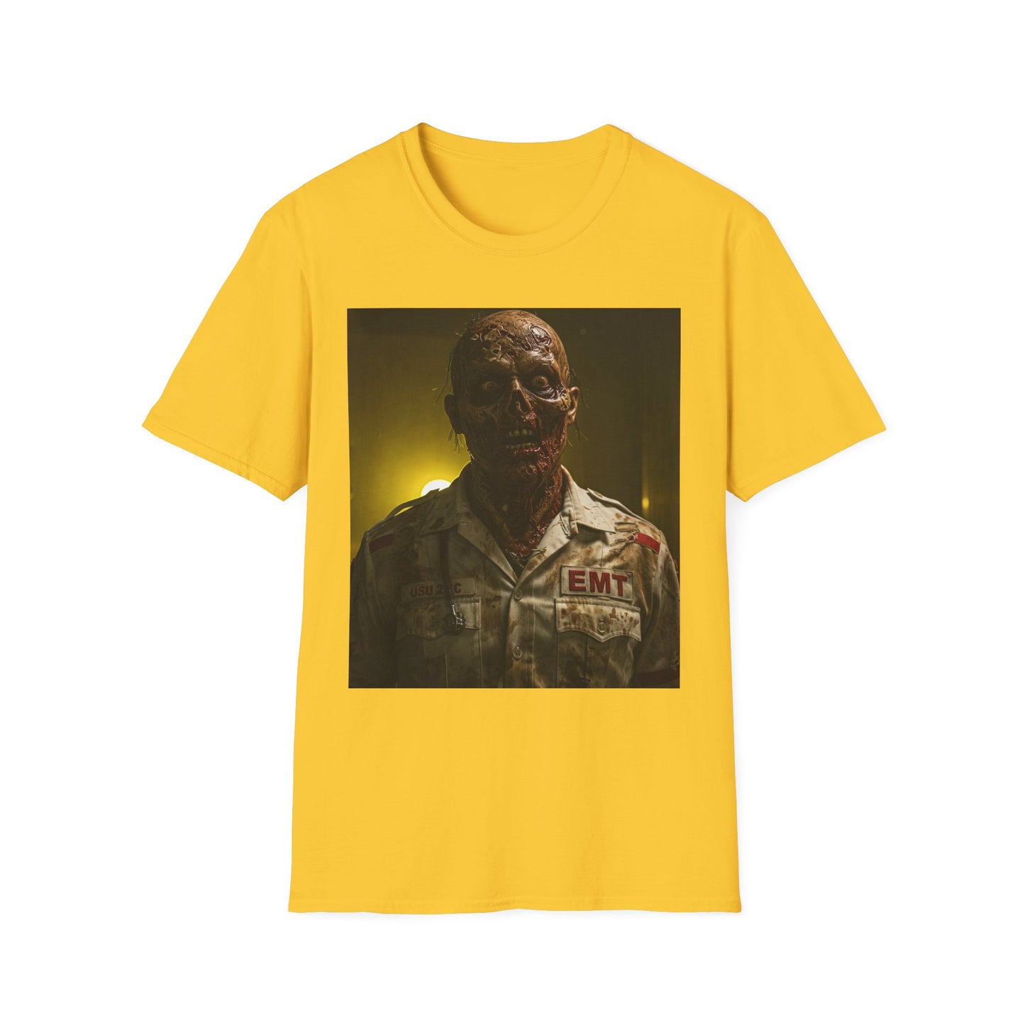 Zombie EMT Unisex Softstyle T-Shirt - Horror Apparel for Halloween