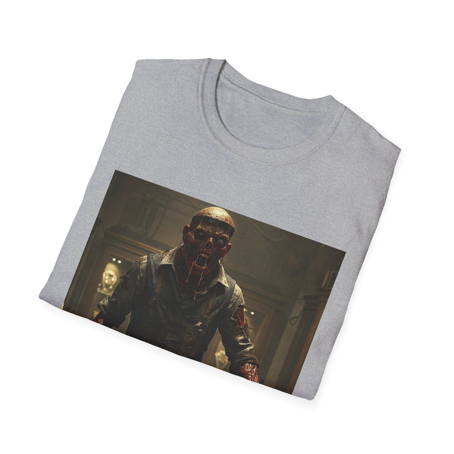 Unisex Horror-Themed Softstyle T-Shirt - Perfect for Halloween and Cosplay