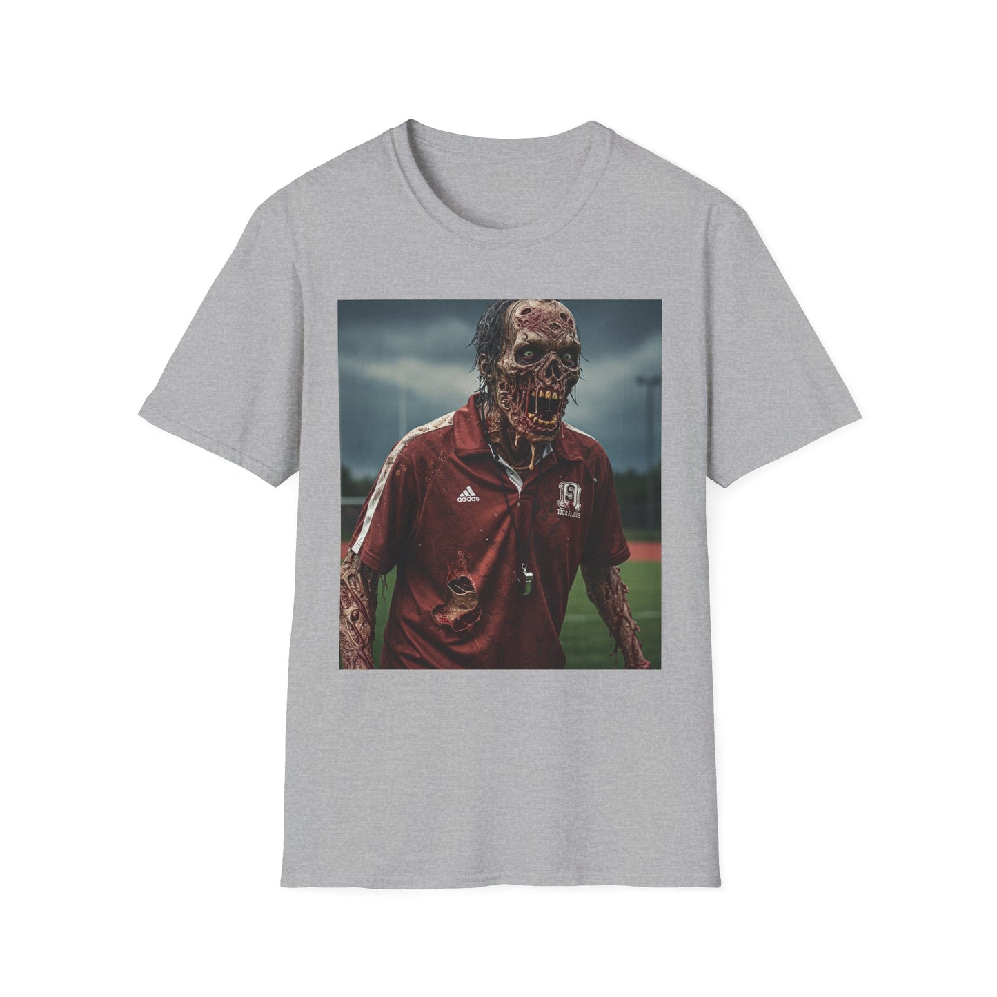 Zombie Horror Unisex Softstyle T-Shirt - Perfect for Halloween and Casual Wear