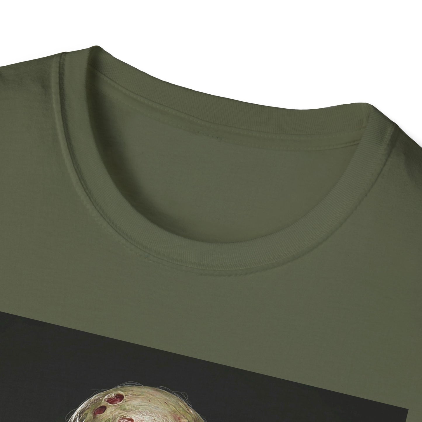 Apocalyptic Portrait Tee, bold, decaying zombie graphic
