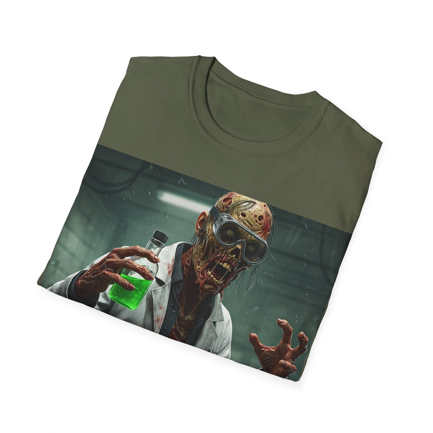 UK - Creepy Scientist Unisex Softstyle T-Shirt | Halloween Horror Tee