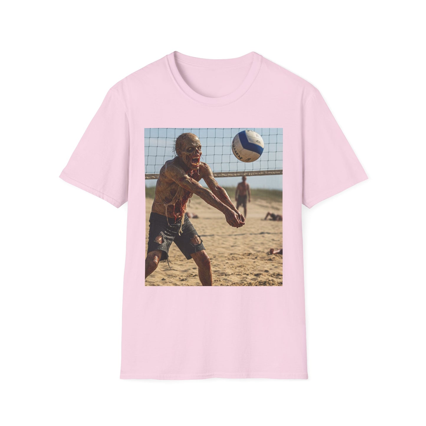 Beach Volleyball Unisex Softstyle T-Shirt - Perfect for Summer Fun and Sports Lovers
