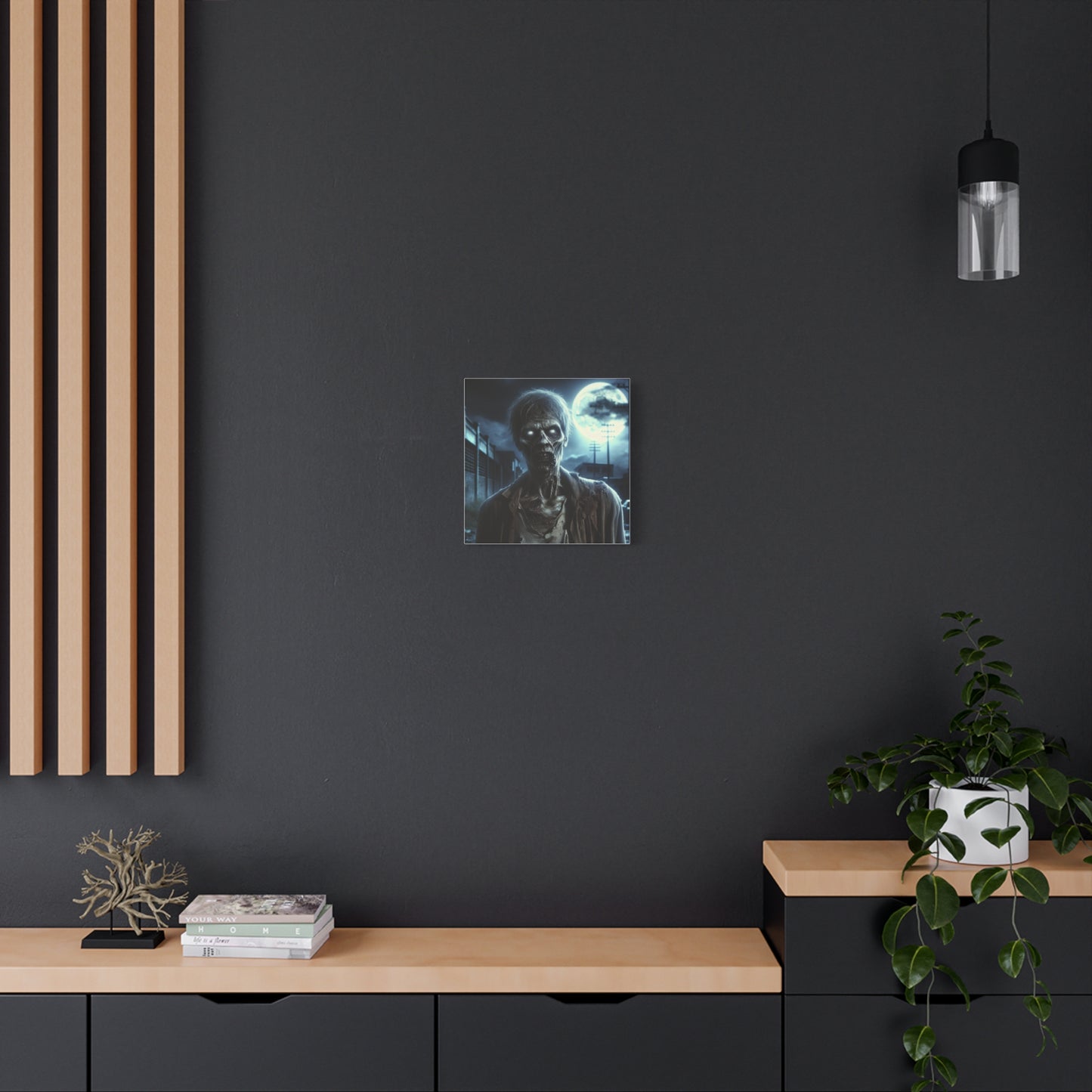 Zombie Wall Art Canvas - Spooky Home Decor